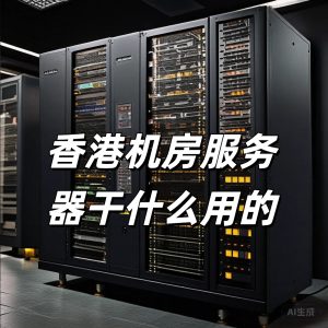 香港機房服務器干什么用的
