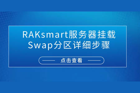 RAKsmart服務器掛載Swap分區詳細步驟