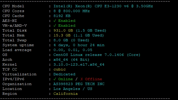 RAKsmart美國洛杉磯物理服務器性能深度實測:雙路E5處理器強勁算力釋放