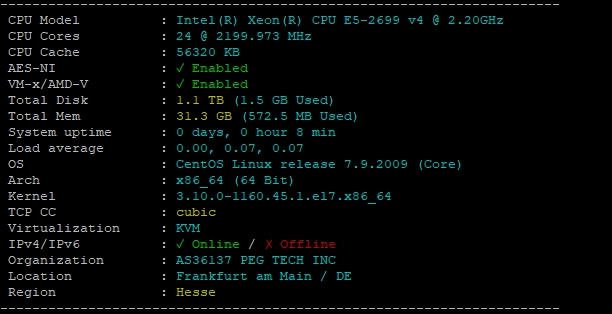 RAKsmart法蘭克福裸機云服務器深度評測