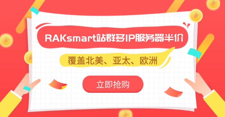 RAKsmart站群多IP服務器半價