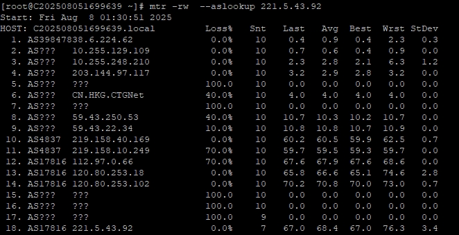 RAKsmart中國香港裸機云服務器E5 - 2620性能實測