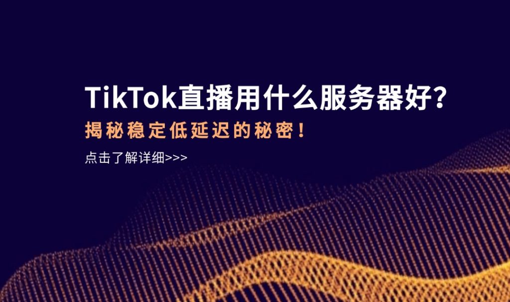 TikTok直播用什么服務器好？揭秘穩定低延遲的秘密！