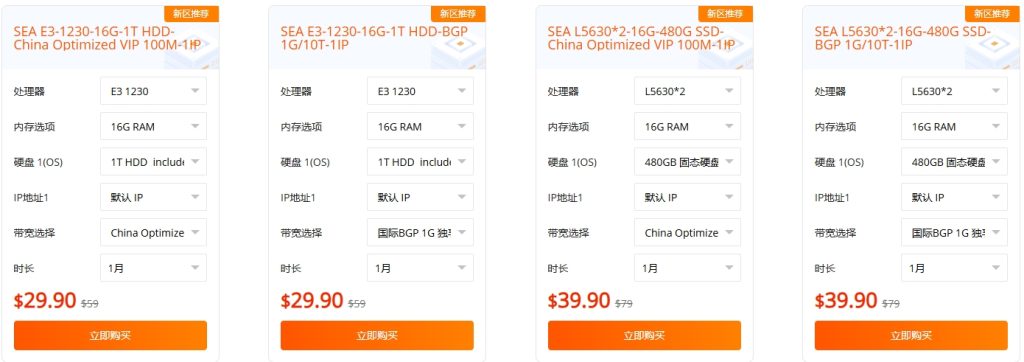 raksmart年末鉅惠 全線福利價