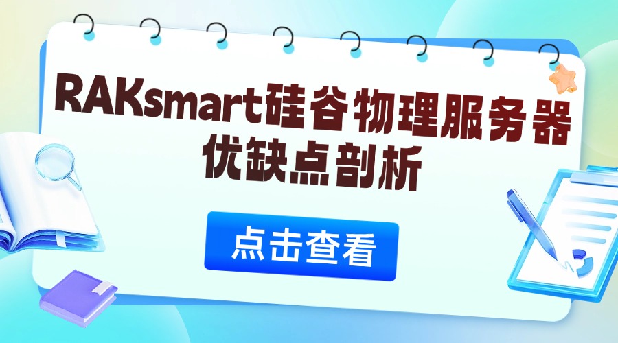 RAKsmart硅谷物理服務器優缺點剖析